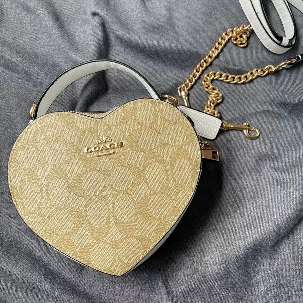 Coach heart shape crossbody bag